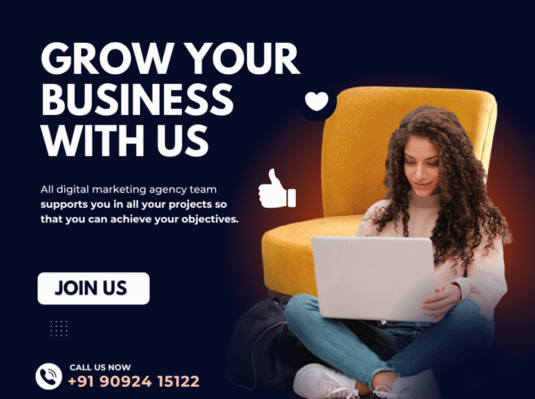 Orange Modern & Minimal Digital Marketing Agency Instagram Post
